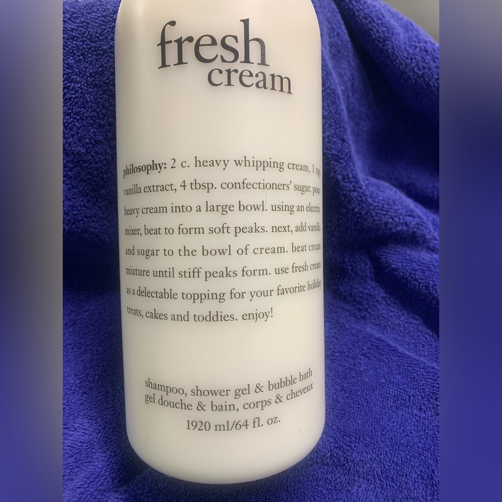 Philosophy brand Fresh Cream bath and body shampoo